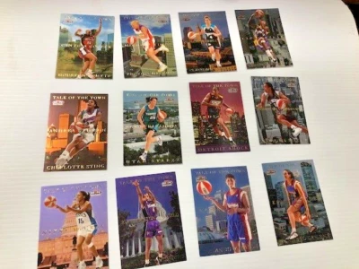 1999 WNBA Skybox - Talk of the Town Insert - Comets HOOPS  SKYBOX 12 CARD SET - Image 1 of 3