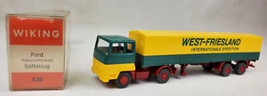 Wiking HO 1:87 #530 Ford "West-Friesland" Tractor Trailer Truck 6 1/4" Mint/Box - Picture 1 of 17