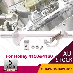 Throttle Cable Carb Bracket Carburetor Billet For Holley 4150 & 4160 Sliver - Picture 1 of 7