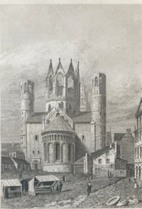 Deutschland, Mainzer Dom..... stahlstich..1842 - Picture 1 of 2