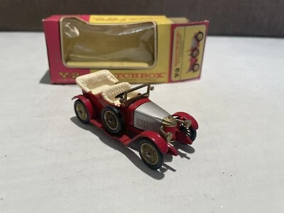 Matchbox Models Of Yesteryear Y-2 1914 Prince Henry Vauxhall - Red/Silver Boxed - Image 1 of 4