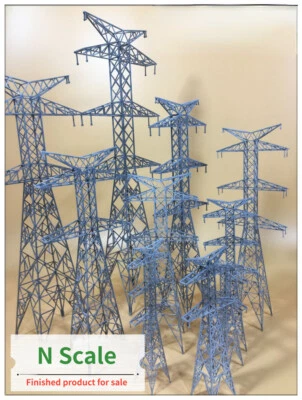 1:87/150/200 Diorama Power Transmission Tower Model Scene Building Model Props - Image 1 of 4