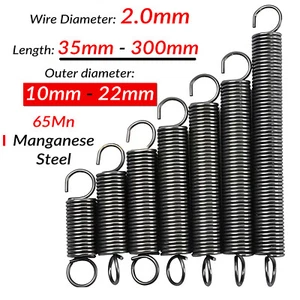 Expansion Extension Tension Springs Expanding Extending Spring Wire Dia 2mm - Picture 1 of 8
