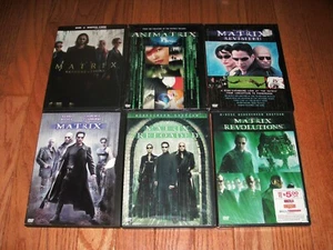 The Matrix set of 6 on DVD. Trilogy, Resurrections, Animatrix & Matrix Revisited - Picture 1 of 1