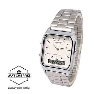 Orologio Casio Stile Vintage Cinturino Acciaio Inox AQ230A-7D AQ-230A-7D - Foto 1 di 2