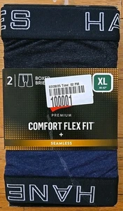 Hanes Premium Men's Size XL Seamless Trunks 2 Pair Underwear  - Picture 1 of 4