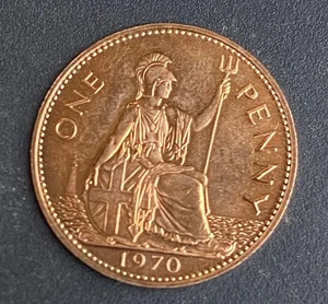 Elizabeth II 1970 Proof Penny Stempelglanz Münzlot E33 - Bild 1 von 4