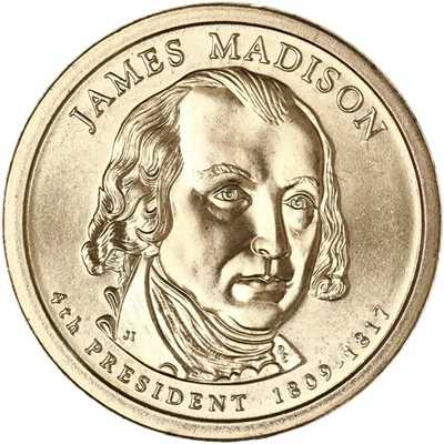 2007 D Presidential Dollar James Madison Satin Finish See Pics T211 - Image 1 of 3