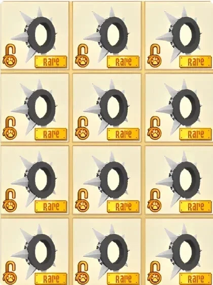 Animal Jam Classic AJ Black Long Spiked Collar Solid (READ DESC before buying) - Image 1 of 1