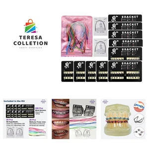 Zahnspangen Set Kieferorthopädische Metallspangen Set, Kieferorthopädische Kraftkette Multi... - Bild 1 von 8