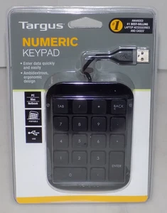 Targus Tastiera Numerica AKP10US PC Mac Netbook USB Alimentato Chiavi Full Size *NUOVO - Foto 1 di 8
