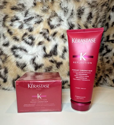 RARE Kérastase Reflection Chromatique Set: Masque + Fondant 6.8 oz Sealed - Image 1 of 4