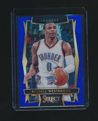 RUSSELL WESTBROOK 2016-17 PANINI SELECT BLUE PRIZM PARALLEL 268/299 #58 - Image 1 of 2