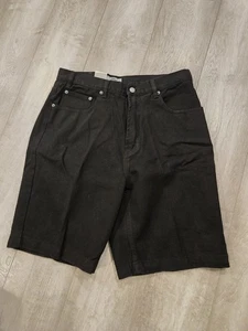 Vintage Fresno Herren Jeans Shorts Gr. 34 Schwarz Loose Fit Neu Mit Etikett - Bild 1 von 12