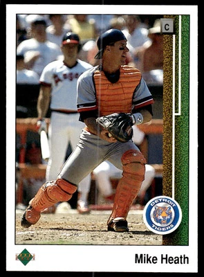 Mike Heath 1989 Upper Deck #654 Detroit Tigers - Image 1 of 2