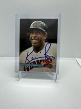 Kevin Bass 1991 Topps Stadium Club Signed IP Auto San Francisco Giants