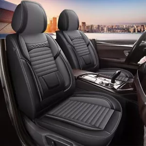 Car Front Seat Faux Leather 2 Seat Covers Cushion Pad For Ford F-150 2009-2024 - Picture 1 of 7