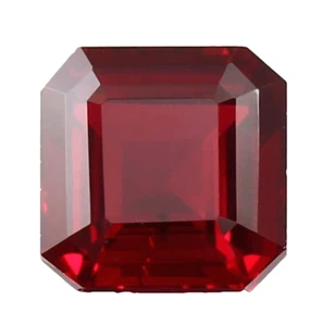 Impecable Piedra preciosa suelta de 5,60 quilates natural de Mozambique rubí rojo corte Asscher para anillo - Imagen 1 de 8