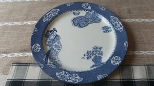 Antique TSING by Wood and Sons Blue 10" Dinner Plate - Picture 1 of 8