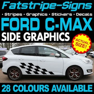 passend für Ford C-Max GRAFIKSTREIFEN AUFKLEBER AUFKLEBER AUTO ZETEC TITAN X 1.6 2.0 - Bild 1 von 2