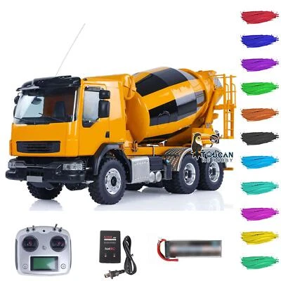 LESU 1/14 6x6 Metal RC Mixer Truck Agitating Lorry Concrete Vehicle I6S Radio - Image 1 of 4