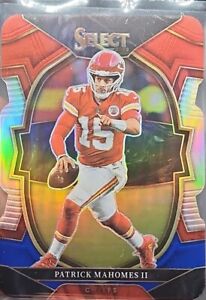 2022 Select #20 Patrick Mahomes II -Chiefs Red Whie and Blue Die-Cut Prizm