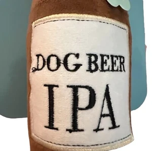 IPA Beer Bottle | Dog Beer Pet Chew Toy | Loud Crinkle Squeaker | Fringe Studio - Picture 1 of 21