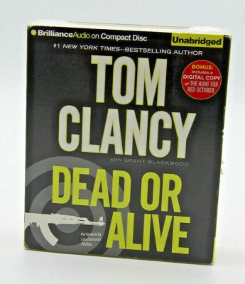 Dead or alive Tom Clancy Audio book CD W/ Hunt for Red October  - Image 1 of 4