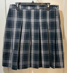 CFj WEAR GIRLS BLUE GRAY BLACK & YELLOW SCHOOL UNIFORM SKIRT SIZE 34 NWOT’S - Picture 1 of 6