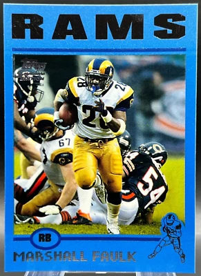 2004 Topps Signature Edition BLUE Marshall Faulk 43/50 NM+ St. Louis Rams #44 - Image 1 of 2