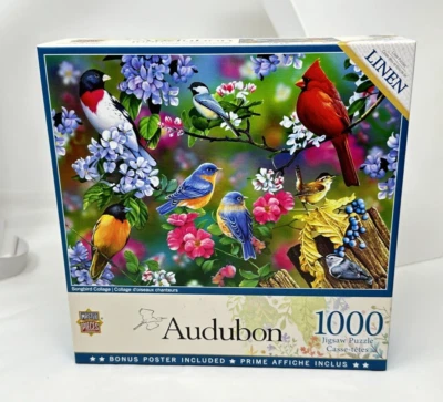 Songbird Collage Audubon 1000 Piece Jigsaw Puzzle NEW MasterPieces Poster 31977 - Image 1 of 4