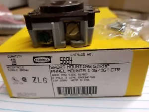 (10) HUBBELL 5684 Receptacle 2 Pole 3 Wire 15A 250V NEMA 6-15R -- UIC 41820301 - Picture 1 of 4