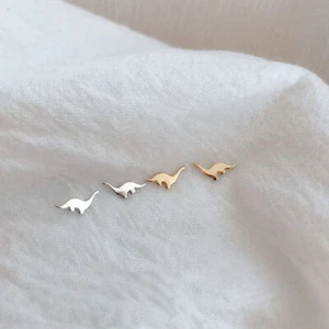 Cute Dinosaur Womens Jewellery Stud Earrings Fashion Stud Earrings Girls - Picture 1 of 13