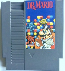ORIGINAL VINTAGE NINTENDO NES "DR. MARIO" GAME CARTRIDGE & SLEEVE
