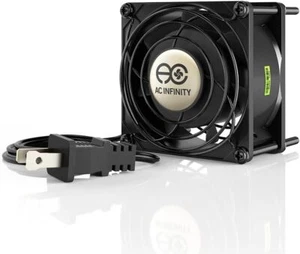 AC Infinity AXIAL 8038, Quiet Muffin Fan, 120V AC 80mm x 38mm Low Speed, - Afbeelding 1 van 7