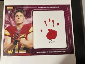 Luke McCaffrey 2024 Panini Instant Impressions 1/5 ON-CARD AUTO RC 24”x18” - Bild 1 von 6