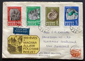 HUNGARY 1970 Multi Stamp Airmail cover to New Zealand (K1250) - Imagen 1 de 2