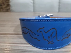 Greyhound collar 14-17 Inch soft leather SECONDS / SAMPLE G23 - Picture 1 of 7