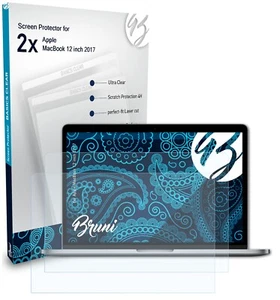 Bruni 2x Protective Film for Apple MacBook 12 inch 2017 Screen Protector - Picture 1 of 8