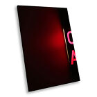 Abstract Portrait Modern Canvas Picture Print Wall Art Red On Air Sign Cool