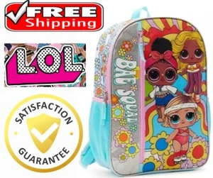 L.O.L. Surprise! Kids Bae Squad Print 17" Laptop Backpack LOL Dolls Book Tote - Picture 1 of 7
