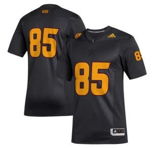 ARIZONA STATE SUN DEVILS JERSEY STITCHED NUMBERS ADIDAS SMALL-NWT-RETAIL$120 - Picture 1 of 8