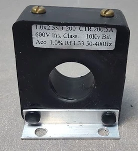 TRASFORMATORI STRUMENTI INC E175133 TRASFORMATORE DI CORRENTE 5AMP 600V 50-400HZ - Foto 1 di 5