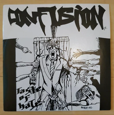 CONFUSION Taste of Hate NYHC  7inch EP 1992 Hardway Records NM - Image 1 of 4