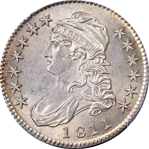 1811 Bust Half Dollar Small 8 PCGS MS62 0-105a R.2 Superb Eye Appeal Cover