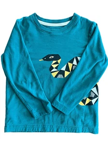 Tea Collection Boys Snake Wrap Long Sleeve | Size 4 | VGUC with Minor Staining - Picture 1 of 9