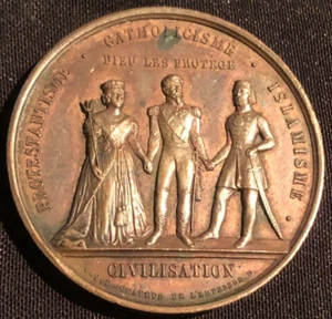 medaille second empire de l'alliance france angleterre empire ottoman 1854 - Imagen 1 de 5