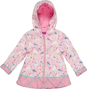 Stephen Joseph childs raincoat pink unicorn size 5/6 brand new with tags - Picture 1 of 2