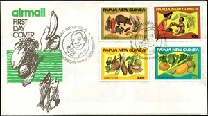 1982 Papua New Guinea Food & Nutrition Set Of 4 Unaddressed First Day Cover, GC - Bild 1 von 1