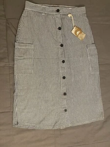 Trespass Lani Midi Skirt Woman’s S Button through Pockets NWT - Picture 1 of 9